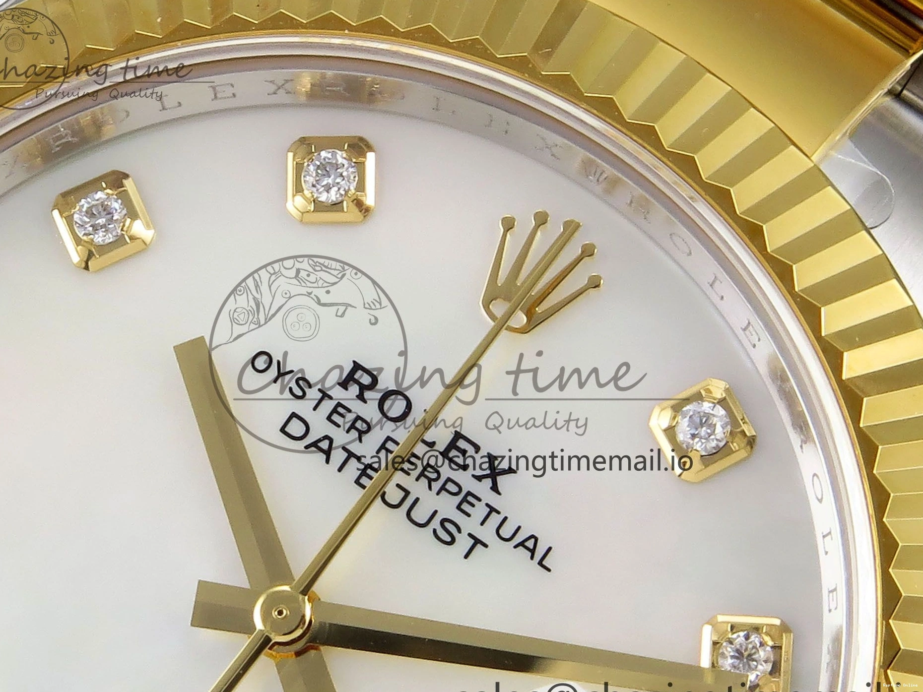 0117 DateJust 41 SS YG ARF 1:1 Best Edition 904L Steel White MOP Dial on Oyster Bracelet SH Sporty 1257